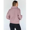 imageTrendy Queen Womens Sweatshirts Quarter Half Zip Pullover Hoodies Fall Fashion 2026 Winter Fleece Jackets SweatersDarkpink