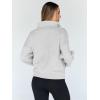 imageTrendy Queen Womens Sweatshirts Quarter Half Zip Pullover Hoodies Fall Fashion 2026 Winter Fleece Jackets SweatersGrey