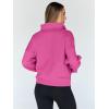 imageTrendy Queen Womens Sweatshirts Quarter Half Zip Pullover Hoodies Fall Fashion 2026 Winter Fleece Jackets SweatersHotpink