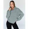 imageTrendy Queen Womens Sweatshirts Quarter Half Zip Pullover Hoodies Fall Fashion 2026 Winter Fleece Jackets SweatersLight Green