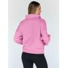 imageTrendy Queen Womens Sweatshirts Quarter Half Zip Pullover Hoodies Fall Fashion 2026 Winter Fleece Jackets SweatersPink