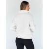 imageTrendy Queen Womens Sweatshirts Quarter Half Zip Pullover Hoodies Fall Fashion 2026 Winter Fleece Jackets SweatersWhite