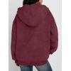 imageTrendy Queen Zip Up Hoodies for Women Oversized Acid Wash Sweatshirt Winter Fashion Jacket Cute Y2k Fall teen girls pulloverWinered