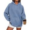 imageTrendy Queen Oversized Hoodies for Women Teen Girl Winter Sweatshirt Cute Acid Wash PulloverBlue