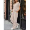 imageTrendy Queen 2 Piece Lounge Sets for Women Summer 2026 Henley Sweatsuit Travel Vacation Airport Outfits Pajamas SetsApricot