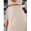 imageTrendy Queen 2 Piece Vacation Outfits for Women Summer Travel Outfits 2026 Spring Fashion Tube Tops Wide Leg PantsApricot