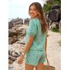 imageTrendy Queen Short Sets Women 2 Piece Summer Vacation Beach Outfits Going Out Matching Clothes Cute Striped Tie Front TopsGreen