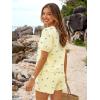 imageTrendy Queen Short Sets Women 2 Piece Summer Vacation Beach Outfits Going Out Matching Clothes Cute Striped Tie Front TopsYellow