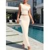 imageTrendy Queen Skirt Sets Women 2 Piece Going Out Dressy Outfits 2026 Summer Sexy Maxi Bodycon Dress Off The Shoulder Crop TopsApricot