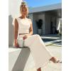 imageTrendy Queen Skirt Sets Women 2 Piece Going Out Dressy Outfits 2026 Summer Sexy Maxi Bodycon Dress Off The Shoulder Crop TopsApricot