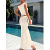 imageTrendy Queen Skirt Sets Women 2 Piece Going Out Dressy Outfits 2026 Summer Sexy Maxi Bodycon Dress Off The Shoulder Crop TopsApricot