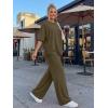imageTrendy Queen Women 2 Piece Matching Summer Lounge Sets Clothing 2026 Short Sleeve Shirts amp Pants Travel OutfitArmy