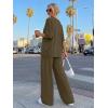 imageTrendy Queen Women 2 Piece Matching Summer Lounge Sets Clothing 2026 Short Sleeve Shirts amp Pants Travel OutfitArmy