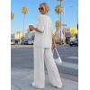 imageTrendy Queen Women 2 Piece Matching Summer Lounge Sets Clothing 2026 Short Sleeve Shirts amp Pants Travel OutfitOatmeal Grey