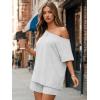 imageTrendy Queen Womens 2 Piece Summer Shorts Set Lounge Matching Two Piece Oversized Beach Vacation Outfits 2026 SweatsuitsGrey