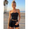 imageTrendy Queen Double Lined Tube Top for Women Backless Strapless Bandeau Bikini Cute Crop Tank for Teen Summer Going Out PartyBlack
