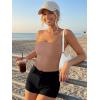 imageTrendy Queen Double Lined Tube Top for Women Backless Strapless Bandeau Bikini Cute Crop Tank for Teen Summer Going Out PartyCoffee