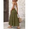 imageTrendy Queen Long Skirts for Women Slit Maxi Boho Skirt Summer Vacation Outfits ALine Dress with Pockets FashionGreen