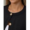 imageTrendy Queen Short Sleeve Cardigan Sweaters for Women Cropped Tops Summer 2026 Spring Outfits Cute Casual Y2k Fashion ClothesBlack