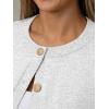 imageTrendy Queen Short Sleeve Cardigan Sweaters for Women Cropped Tops Summer 2026 Spring Outfits Cute Casual Y2k Fashion ClothesGrey
