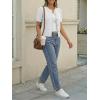 imageTrendy Queen Short Sleeve Cardigan Sweaters for Women Cropped Tops Summer 2026 Spring Outfits Cute Casual Y2k Fashion ClothesGrey