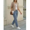 imageTrendy Queen Short Sleeve Cardigan Sweaters for Women Cropped Tops Summer 2026 Spring Outfits Cute Casual Y2k Fashion ClothesKhaki