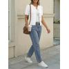 imageTrendy Queen Short Sleeve Cardigan Sweaters for Women Cropped Tops Summer 2026 Spring Outfits Cute Casual Y2k Fashion ClothesWhite