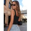 imageTrendy Queen Sweetheart Neck Bustier Going Out Tops Double Lined Backless Crop Summer Tank TopBlack