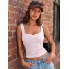 imageTrendy Queen Sweetheart Neck Bustier Going Out Tops Double Lined Backless Crop Summer Tank TopLight Pink