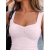 imageTrendy Queen Sweetheart Neck Bustier Going Out Tops Double Lined Backless Crop Summer Tank TopLight Pink