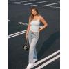 imageTrendy Queen Tank Tops Womens Camisole Sleeveless Square Neck Spaghetti Strap Adjustable Going Out Cami ShirtsOatmeal Grey
