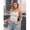 imageTrendy Queen Tank Tops Womens Camisole Sleeveless Square Neck Spaghetti Strap Adjustable Going Out Cami ShirtsOatmeal Grey