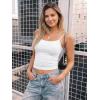 imageTrendy Queen Tank Tops Womens Camisole Sleeveless Square Neck Spaghetti Strap Adjustable Going Out Cami ShirtsWhite