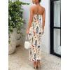 imageTrendy Queen Women Bodycon Dress Summer Beach Vacation Outfits Maxi Party Dresses 2026 Wedding Guest Strapless Tube ClothesPrint White