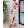 imageTrendy Queen Women Bodycon Dress Summer Beach Vacation Outfits Maxi Party Dresses 2026 Wedding Guest Strapless Tube ClothesPrint White