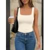 imageTrendy Queen Womens Double Lined Tank Tops Crop Summer Fashion Clothing 2026Apricot
