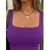 imageTrendy Queen Womens Double Lined Tank Tops Crop Summer Fashion Clothing 2026Purple