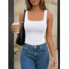 imageTrendy Queen Womens Double Lined Tank Tops Crop Summer Fashion Clothing 2026White