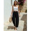 imageTrendy Queen Womens High Waisted Barrel Jeans  Vintage Wide Leg amp Ankle Length Denim Pants for Casual ComfortBlack
