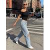 imageTrendy Queen Womens Off The Shoulder Short Sleeve Y2k Tops Going Out Crop TShirts 2026 Cute Summer ClothesBlack