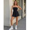 imageTrendy Queen Womens Strapless Rompers Summer Casual Dressy Short Jumpsuits Pockets Beach Vacation Outfits 2026Black