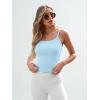 imageTrendy Queen Spaghetti Strap Crop Tank Tops for Women Cute Summer Camisoles for Teens Fitted Basic Layering Cami UndershirtsBabyblue