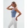 imageTrendy Queen Spaghetti Strap Crop Tank Tops for Women Cute Summer Camisoles for Teens Fitted Basic Layering Cami UndershirtsBlue