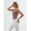 imageTrendy Queen Spaghetti Strap Crop Tank Tops for Women Cute Summer Camisoles for Teens Fitted Basic Layering Cami UndershirtsCoffee