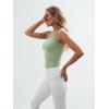 imageTrendy Queen Spaghetti Strap Crop Tank Tops for Women Cute Summer Camisoles for Teens Fitted Basic Layering Cami UndershirtsLightgreen