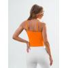 imageTrendy Queen Spaghetti Strap Crop Tank Tops for Women Cute Summer Camisoles for Teens Fitted Basic Layering Cami UndershirtsOrange