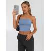 imageTrendy Queen Womens 3 Pack Tube Tops Crop Going Out Strapless Basic Backless Bandeau Bra Summer OutfitsBlack white light Blue