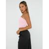 imageTrendy Queen Womens 3 Pack Tube Tops Crop Going Out Strapless Basic Backless Bandeau Bra Summer OutfitsBlack white pink