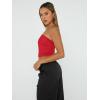 imageTrendy Queen Womens 3 Pack Tube Tops Crop Going Out Strapless Basic Backless Bandeau Bra Summer OutfitsBlack white red