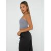 imageTrendy Queen Womens 3 Pack Tube Tops Crop Going Out Strapless Basic Backless Bandeau Bra Summer OutfitsWhite black grey